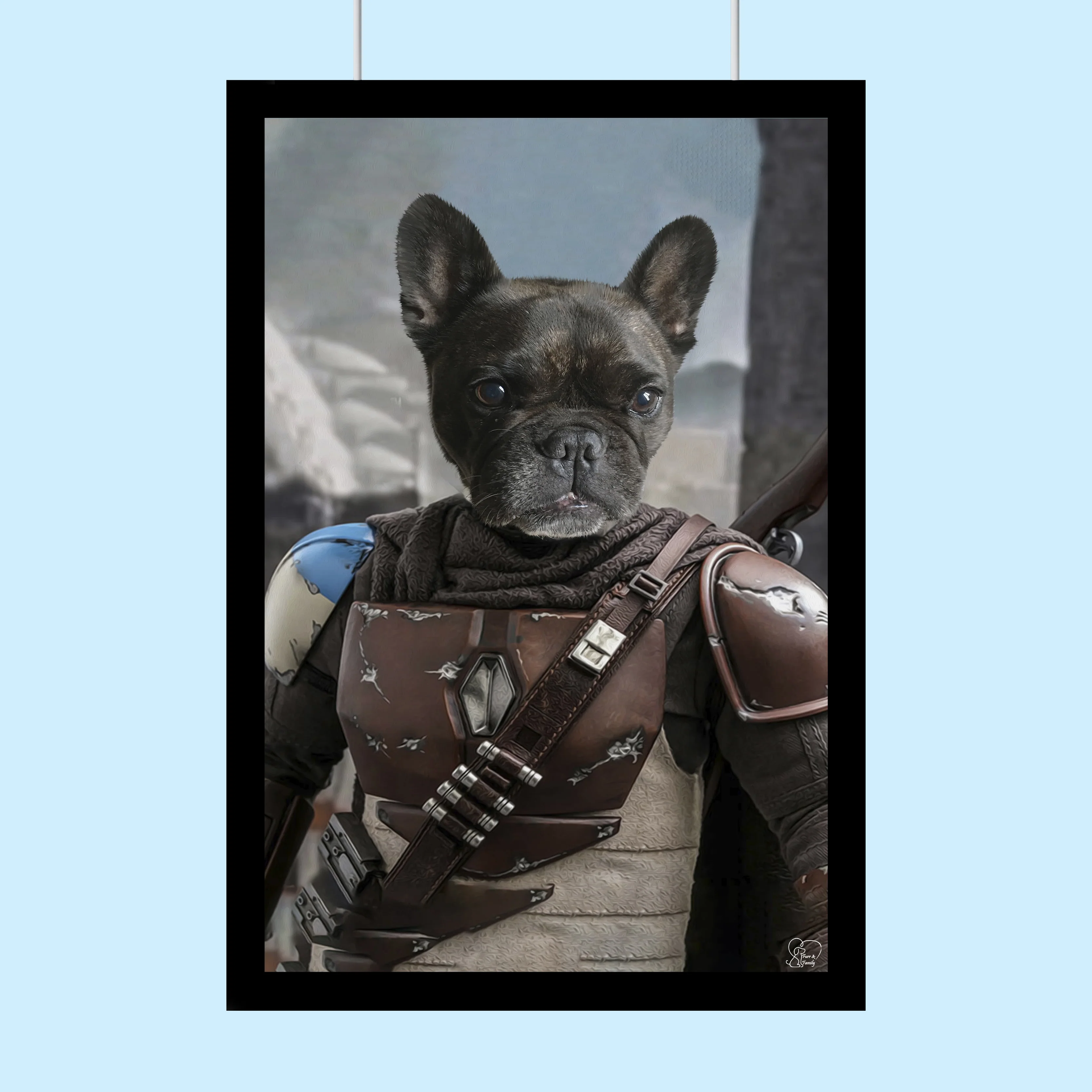 Mandolar Lan Star Wars - Custom Pet Portrait